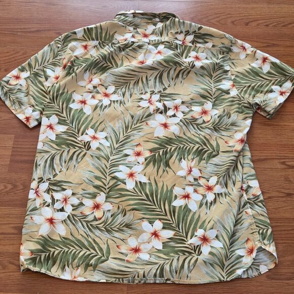 J Crew Men's Linen Shirt Size L Hawaiian Floral Tropical Classic Fit Multicolor - Picture 9 of 11